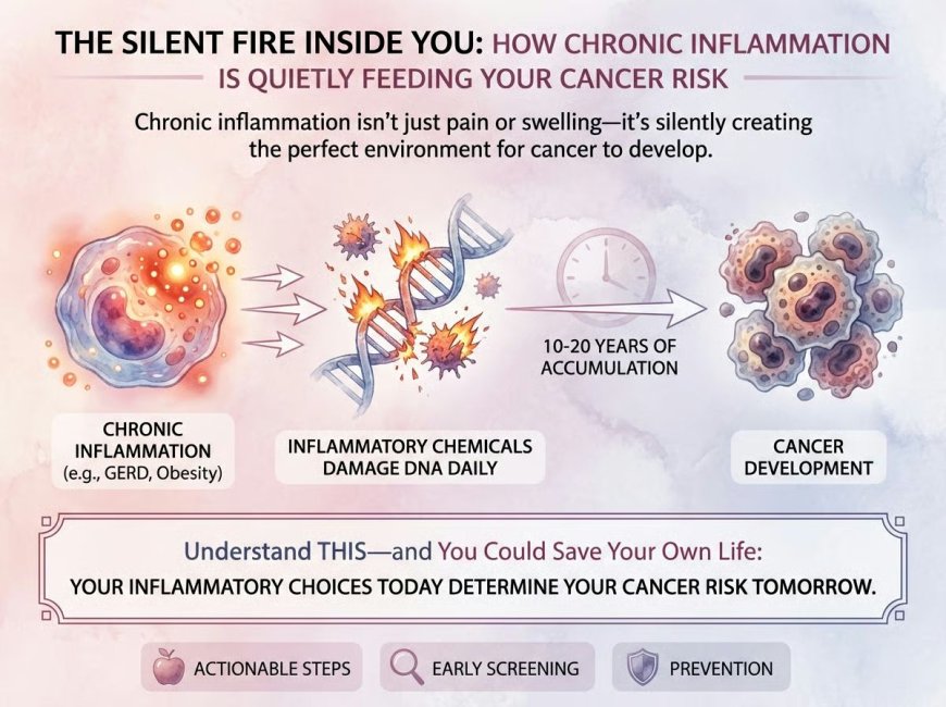 The Silent Fire Inside You: How Chronic Inflammation Is Quietly Feeding Your Cancer Risk